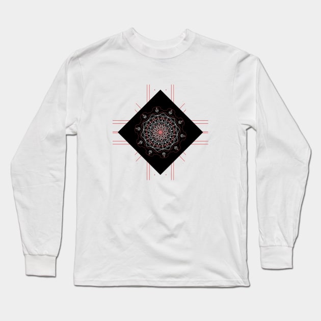 Mandala Cross Long Sleeve T-Shirt by jaykats